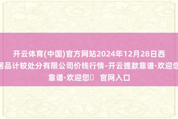 开云体育(中国)官方网站2024年12月28日西藏领峰农副居品计较处分有限公司价钱行情-开云提款靠谱·欢迎您✅ 官网入口